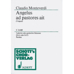 ANGELUS AD PASTORES AIT : SSAA - Claudio Monteverdi