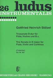 Sonate D-Dur : für Flöte, Violine und Bc - Gottfried Heinrich Stölzel