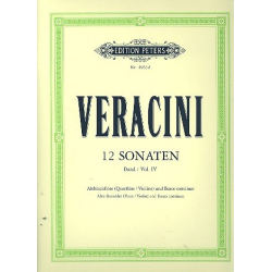 12 Sonaten Band 4 (Nr.10-12) : fuer - Antonio Veracini