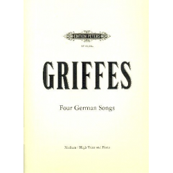 4 German Songs : for voice and piano - Charles Tomlinson Griffes