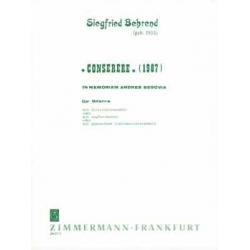 Conserere : für Gitarre und Zupf- - Siegfried Behrend