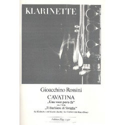 Una voce poco fa : für Klarinette und Klavier - Gioacchino Rossini