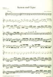 Kanon und Gigue D-Dur : für 3 Violinen - Johann Pachelbel