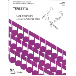 Terzetto für Flöte, Oboe und Klarinette - Luigi Boccherini / Arr. George Waln
