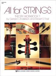 All for Strings vol.1 (english) - Theory Workbook - String Bass - Gerald Anderson