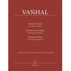 Konzert C-Dur für Viola und Orchester : - Johann Baptist (Krtitel) Vanhal
