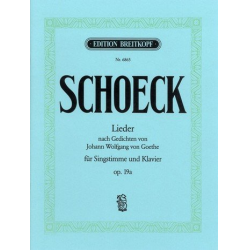 Lieder nach Gedichten von Goethe - Othmar Schoeck