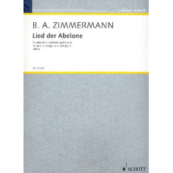 Lied der Abelone : für Gesang (mittel) - Bernd Alois Zimmermann
