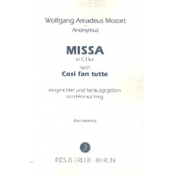 Missa C-Dur nach Cosi fan tutte von Mozart : - Anonymus