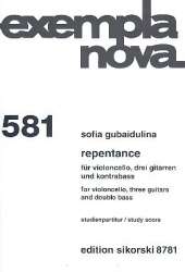 Repentance : für Violoncello, 3 Gitarren - Sofia Gubaidulina