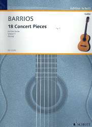 18 concert pieces vol.1 : for solo guitar - Agustín Barrios Mangoré