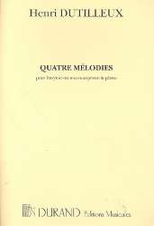 4 Melodies: pour baryton (mezzo-soprano) - Henri Dutilleux