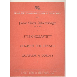 Streichquartett op.21,1 - Johann Georg Albrechtsberger