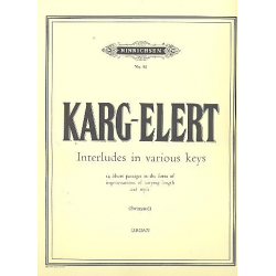 14 Interludes in all keys : - Sigfrid Karg-Elert
