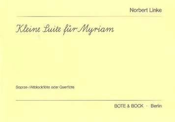 Kleine Suite für Myriam : - Norbert Linke