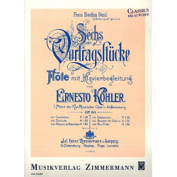 6 Vortragsstücke op.84 : für Flöte und Klavier - Ernesto Köhler