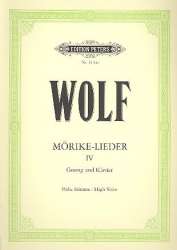 Mörike-Lieder Band 4 : für hohe - Hugo Wolf
