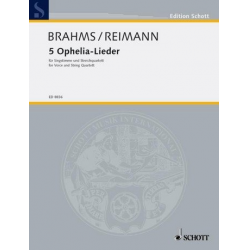 5 Ophelia-Lieder : für Singstimme - Johannes Brahms / Arr. Aribert Reimann