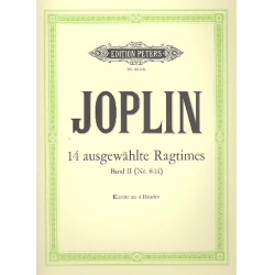 14 ausgewählte Ragtimes Band 2 - Scott Joplin
