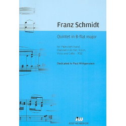 Quintett B-Dur : für Violine, Viola, Violoncello, - Franz Schmidt