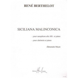 SICILIANA MALINCONICA : POUR ALTO - René Berthelot
