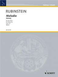 Melodie in F op.3,1 : für Violine, - Anton Rubinstein / Arr. Wolfgang Birtel