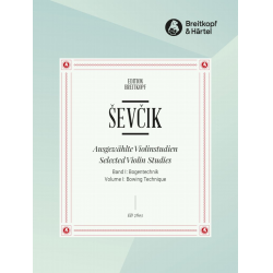 Ausgewählte Violinstudien Band 1 : - Otakar Sevcik