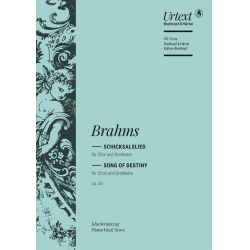 Schicksalslied op. 54 - Klavierauszug -Johannes Brahms / Arr.Johannes Brahms