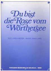 Du bist die Rose vom Wörthersee - Einzelausgabe Klavier (PVG) -Hans Lang / Arr.Artur Laudenklos