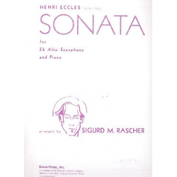 Sonata for e flat alto saxophone and piano -Henry Eccles / Arr.Sigurd M. Rascher