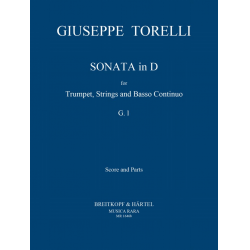 Sonate D-Dur G1 für Trompete, Streicher und Bc -Giuseppe Torelli / Arr.Edward Tarr