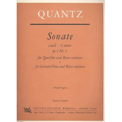 Sonate c-Moll op.1,3 : für Flöte und Bc - Johann Joachim Quantz
