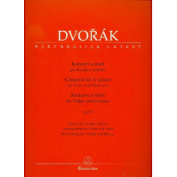 Konzert a-Moll op.53 für Violine und Orchester : - Antonin Dvorak