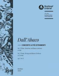Concerto op.5,3 : für 2 Flöten, 2 Violinen, - Evaristo Felice Dall'Abaco