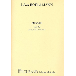 Sonate op.40 : pour violoncelle et piano - Léon Boellmann