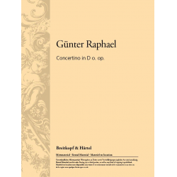 Concertino in D für Viola und kleines - Günter Raphael