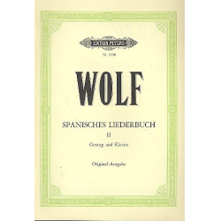 Spanisches Liederbuch Band 2 : - Hugo Wolf