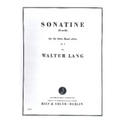 Sonatine e-Moll op.4 : für Klavier - Walter Lang