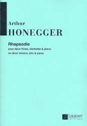 Rapsodie : pour 2 flûtes, clarinette - Arthur Honegger