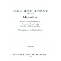 Magnificat : für Soli (SATB), - Johann Christoph Pepusch