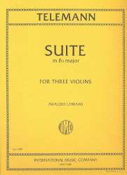 Suite in B flat major (Easy) 3 Violinen - Georg Philipp Telemann