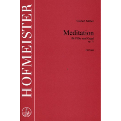 Meditation op.71 : für Flöte und Orgel -Gisbert Näther