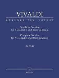 Sämtliche Sonaten für Violoncello und Basso continuo RV 39-47 - Antonio Vivaldi