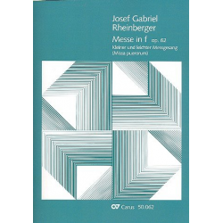 Missa puerorum f-Moll op.62 : - Josef Gabriel Rheinberger