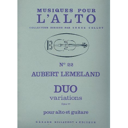 Duo variations op.77 : pour alto et guitare - Daniel Francois Esprit Auber