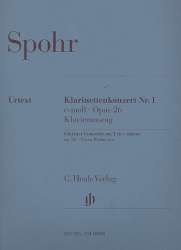Konzert c-Moll Nr.1 op.26 für Klarinette und Orchester (Klavierauszug) - Louis Spohr