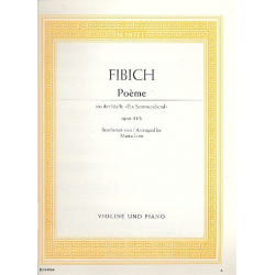Poème aus Ein Somerabend op.41,6 : - Zdenek Fibich / Arr. Marta Linz