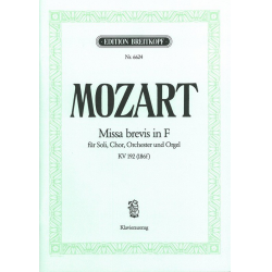 Missa brevis F-Dur KV192 : für - Wolfgang Amadeus Mozart / Arr. Ulrich Haverkampf