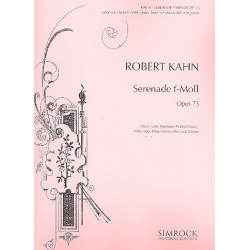 Serenade op.73 : für Oboe (Klarinette, - Robert Kahn