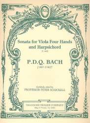 Sonata : for viola 4 hands and - Peter Schickele
